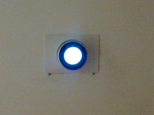 Smart thermostat installed as part of an AC maintenance visit in a Glendale, CA home